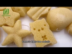 Reusable Exfoliator Cleanse Facial Turmeric Konjac Sponge
