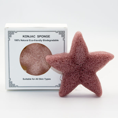Red Clay Various Colors Natural Konjac Sponge for Face and Body Wash