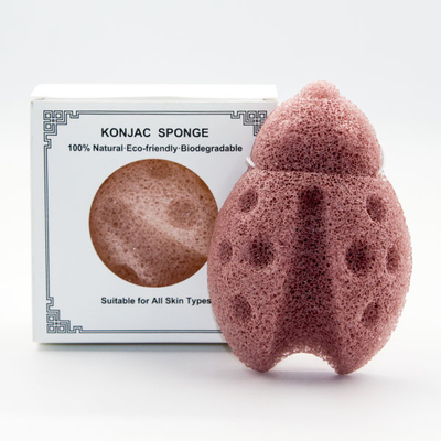 Red Clay Various Colors Natural Konjac Sponge for Face and Body Wash