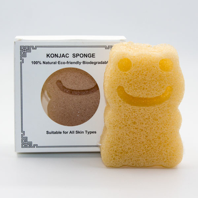 Organic Frog Baby Konjac Sponge Customized Logo Skin Friendly