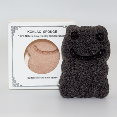 Organic Frog Baby Konjac Sponge Customized Logo Skin Friendly