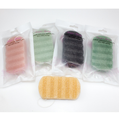 Organic Skincare Body Bath Wave Shaped Konjac Sponge