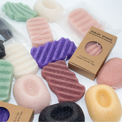 100% nature Private Label Body Konjac Sponge For Daily Exfoliating