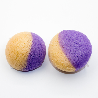 OEM Contrasting Colors Washable Gentle Konjac Sponge For Oily Skin