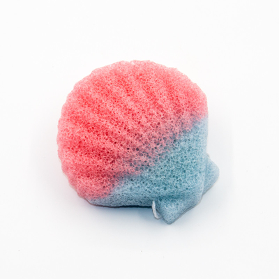 Custom Round Gradient Natural Konjac Sponge 8.5cm*5.5cm*2.5cm