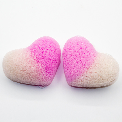 Custom Round Gradient Natural Konjac Sponge 8.5cm*5.5cm*2.5cm