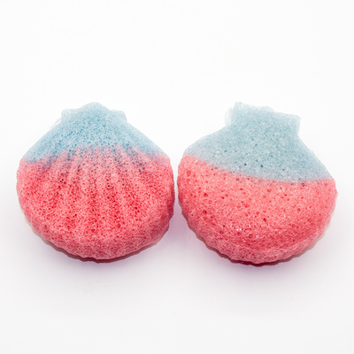 Custom Round Gradient Natural Konjac Sponge 8.5cm*5.5cm*2.5cm