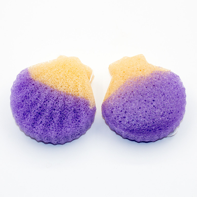 Custom Round Gradient Natural Konjac Sponge 8.5cm*5.5cm*2.5cm