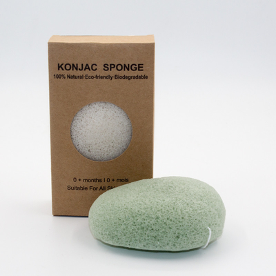 ODM Antioxidant Cobblestone Facial Konjac Sponge Bamboo Charcoal