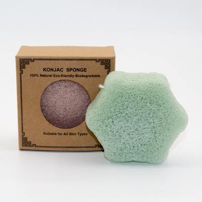 Customised 8.5*3cm Pure Natural Facial Konjac Sponge Pink For Skin Pore