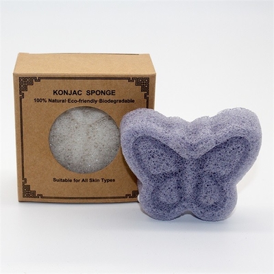 Fashion Konjac Butterfly Bath Sponge Studio Beauty Facial Cleansing Sponges