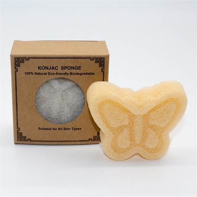 Fashion Konjac Butterfly Bath Sponge Studio Beauty Facial Cleansing Sponges