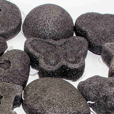 Personal Care Butterfly Bath Sponge Konjac Green Tea Sponge Removing Toxins
