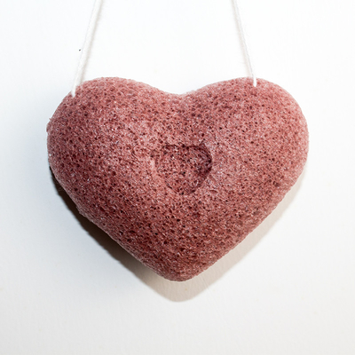 Biodegradable Red Clay Konjac Sponge Makeup Remover Sponge Reusable