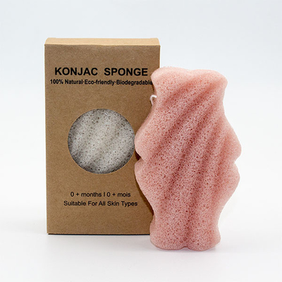 Wave Fishtail Konjac Exfoliating Sponge
