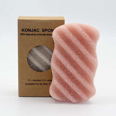 Private Label Konjac Activated Wave Cleansing Sponge 8.6×6.5×2.5cm