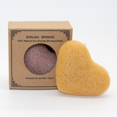 ISO9001 GMPC SGS Sustainable Turmeric Konjac Sponge For Oily Skin