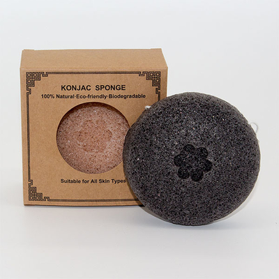 Comfortable Reusable Konjac Round Face Sponge Biodegradable Makeup Remover