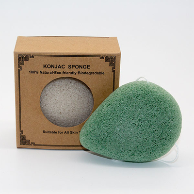 Large Water Drop Makeup Sponge Bamboo Charcoal Konjac Sponge 8.5*8.5*1.8cm