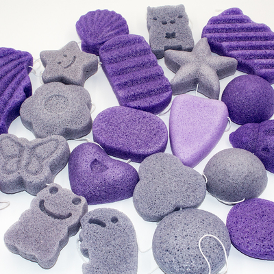 Natural Biodegradable Baby Bath Sponge 5-11g Makeup Remover Sponge Reusable