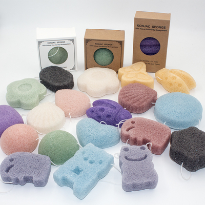 Natural Biodegradable Baby Bath Sponge 5-11g Makeup Remover Sponge Reusable