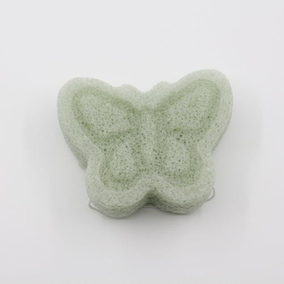 Disposable Butterfly Shape Organic Konjac Sponge For Skin Care