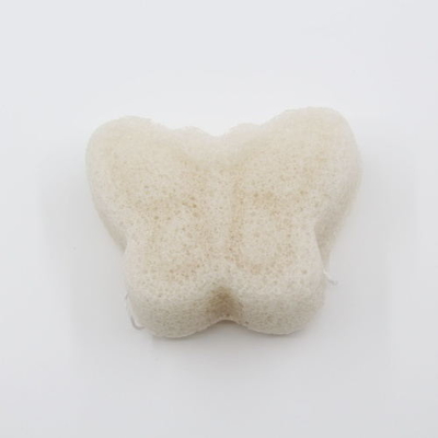 Colorful OEM Private Label Butterfly Bath Sponge Prevents Spots Konjac Face Puff