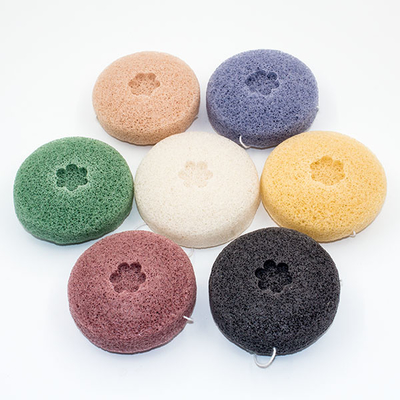 Activated Natural Face Cleansing Sponge Private Label Organic Konjac Fiber Sponge