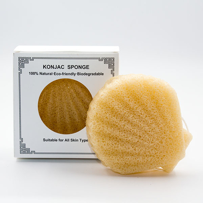 70*70*38mm Eco Friendly Shell Shaped Sponge Konjac Soft Facial Cleansing Sponge