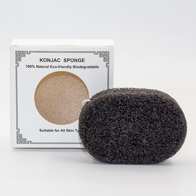 White Kaolin Clay Dehumidification Facial Konjac Sponge 8.5*5.5*2.5cm