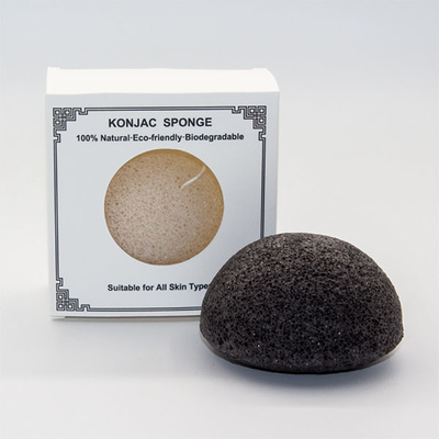 Charcoal Exfoliating Konjac Sponge For Deep Pore Cleansing