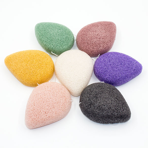 Natural Baby Organic Heart Facial Bath Konjac Sponge Washable 8.6*6.5*2.5cm