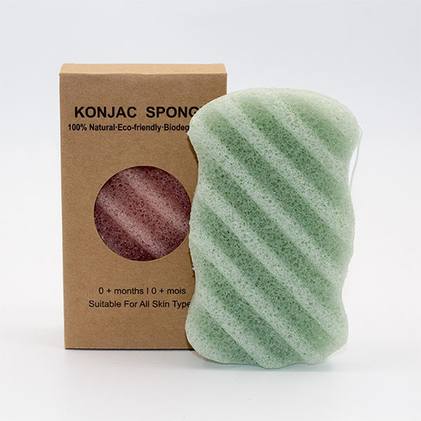 Private Label Konjac Activated Wave Cleansing Sponge 8.6×6.5×2.5cm