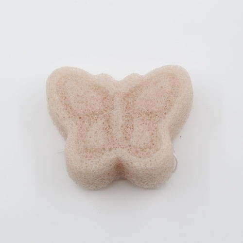 Personal Care Butterfly Bath Sponge Konjac Green Tea Sponge Removing Toxins