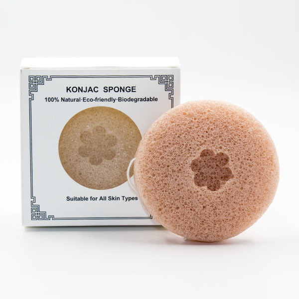 Activated Natural Face Cleansing Sponge Private Label Organic Konjac Fiber Sponge