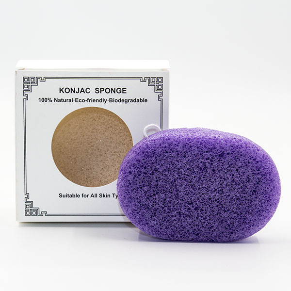 SGS Oval Skincare Eco Friendly Natural Konjac Sponge Organic